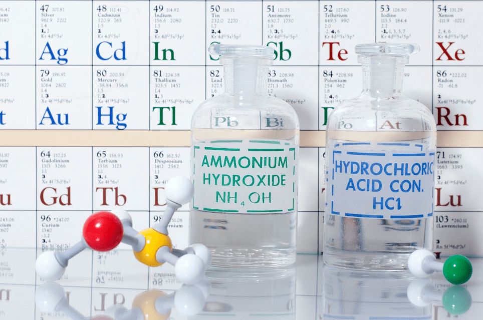 Ammonium and hydrochloric picture